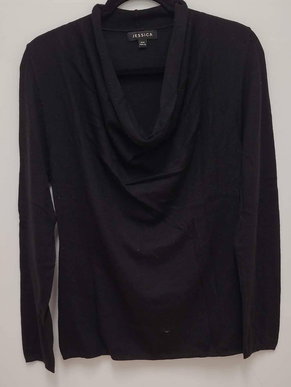 Jessica Black Cowl Neck Long Sleeve Sweater